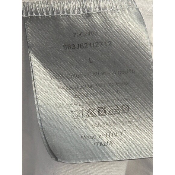 CHRISTIAN DIOR  White ATELIER men’  T -SHIRT  Large authentic - Picture 7 of 12